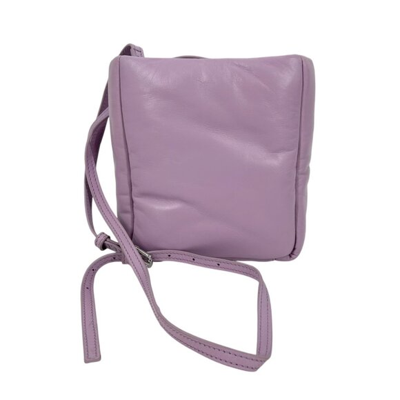 NWT Stand Studio Diya Padded Leather Crossbody Bag in Powder Purple - Picture 2 of 10